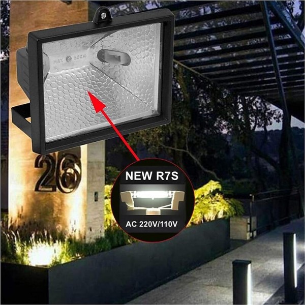 LED R7S Glass Tube COB Bulb Deep Dimmable No Flicker 118MM High Power R7S Corn Lamp J118 Replace Halogen Light AC110V 220V Lampshades LED R7S Glass Tube COB Bulb Deep Dimmable No Flicker 118MM High Power R7S Corn Lamp J118 Replace Halogen Light AC110V 220V Lampshades