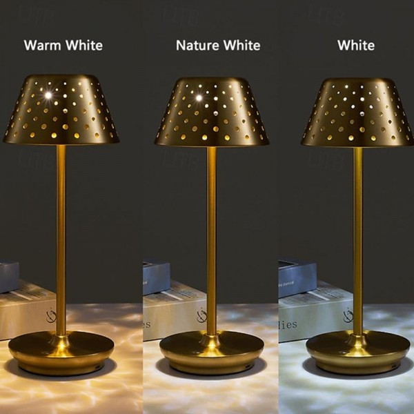 Cordless Table Lamp LED Desk Lamp Retro Table Lamp Gold Silver Black Simple Cordless Design Dimmable Touch Table for Bars and Bedroom Use Cordless Table Lamp LED Desk Lamp Retro Table Lamp Gold Silver Black Simple Cordless Design Dimmable Touch Table for Bars and Bedroom Use
