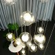 Long Chandeliers for High Ceilings,Modern Crystal Balls Pendant Light,Globe Raindrop Drop Lamp,Hanging Flush Mount Lighting Fixtures for Spiral Staircase,Foyer,Entrywa Long Chandeliers for High Ceilings,Modern Crystal Balls Pendant Light,Globe Raindrop Drop Lamp,Hanging Flush Mount Lighting Fixtures for Spiral Staircase,Foyer,Entrywa