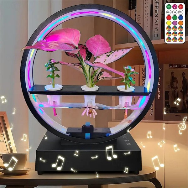1pc LED Plant Growth Light with BT Speaker, Fish Tank, Water Scenery Decorative Lamp Desktop Ornament Suitable for Office Living Room Bedroom Restaurant Decoration 1pc LED Plant Growth Light with BT Speaker, Fish Tank, Water Scenery Decorative Lamp Desktop Ornament Suitable for Office Living Room Bedroom Restaurant Decoration