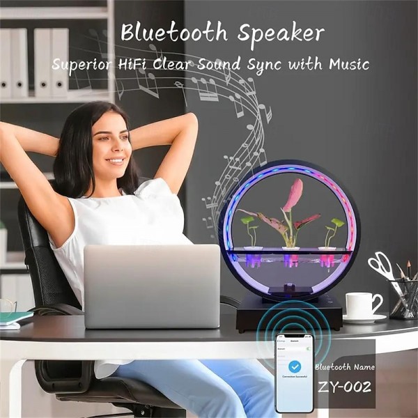 1pc LED Plant Growth Light with BT Speaker, Fish Tank, Water Scenery Decorative Lamp Desktop Ornament Suitable for Office Living Room Bedroom Restaurant Decoration 1pc LED Plant Growth Light with BT Speaker, Fish Tank, Water Scenery Decorative Lamp Desktop Ornament Suitable for Office Living Room Bedroom Restaurant Decoration