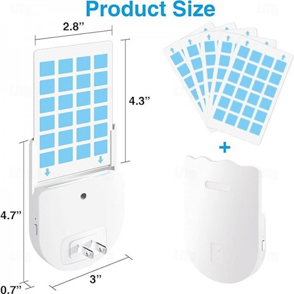 Bug Zapper Indoor Plug-in Mosquito Killer Flying Insect Trap for Flies Fruit Flies Moths & Gnats with Adjustable Brightness UV Attractant Catcher & Night Light 1 Device 5 Glue Card Refills Bug Zapper Indoor Plug-in Mosquito Killer Flying Insect Trap for Flies Fruit Flies Moths & Gnats with Adjustable Brightness UV Attractant Catcher & Night Light 1 Device 5 Glue Card Refills