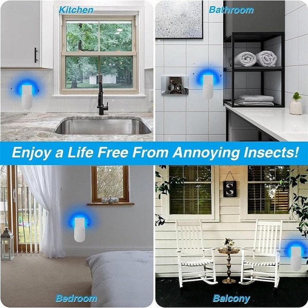 Bug Zapper Indoor Plug-in Mosquito Killer Flying Insect Trap for Flies Fruit Flies Moths & Gnats with Adjustable Brightness UV Attractant Catcher & Night Light 1 Device 5 Glue Card Refills Bug Zapper Indoor Plug-in Mosquito Killer Flying Insect Trap for Flies Fruit Flies Moths & Gnats with Adjustable Brightness UV Attractant Catcher & Night Light 1 Device 5 Glue Card Refills