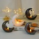 LED Star Moon Candle Light Eid al-Fitr Mubarak Festival Decor Night Light Muslim Holiday Home Decoration Lantern LED Star Moon Candle Light Eid al-Fitr Mubarak Festival Decor Night Light Muslim Holiday Home Decoration Lantern