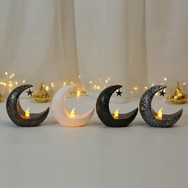 LED Star Moon Candle Light Eid al-Fitr Mubarak Festival Decor Night Light Muslim Holiday Home Decoration Lantern LED Star Moon Candle Light Eid al-Fitr Mubarak Festival Decor Night Light Muslim Holiday Home Decoration Lantern