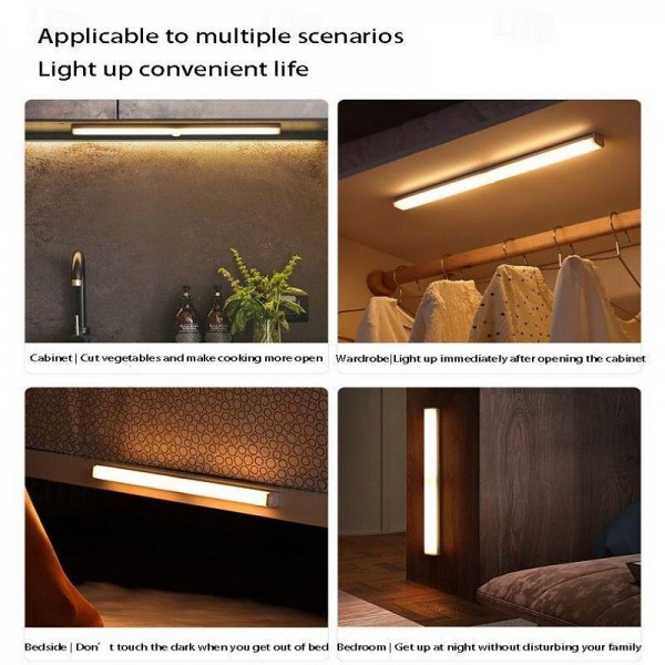 LED Motion Sensor Cabinet Light Magnetic Wireless Motion Sensor Wardrobe Light Homelife USB Rechargeable Light Bar Upgrade Your Home LED Motion Sensor Cabinet Light Magnetic Wireless Motion Sensor Wardrobe Light Homelife USB Rechargeable Light Bar Upgrade Your Home