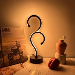 Modern LED Strip Table Lamp Simple Romantic Ambient Small Desk Lamps for Bedroom Bedside Study Computer Desktop Lights