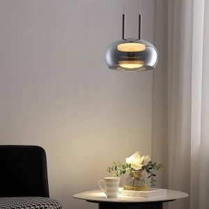 LED Pendant Light Glass Lampshade Modern 1-Light 23 cm Bedroom Dining Room 85-265V