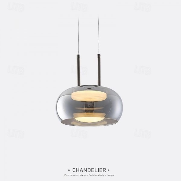 LED Pendant Light Glass Lampshade Modern 1-Light 23 cm Bedroom Dining Room 85-265V LED Pendant Light Glass Lampshade Modern 1-Light 23 cm Bedroom Dining Room 85-265V