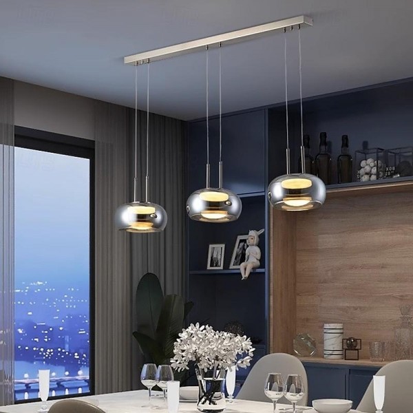 LED Pendant Light Glass Lampshade Modern 1-Light 23 cm Bedroom Dining Room 85-265V LED Pendant Light Glass Lampshade Modern 1-Light 23 cm Bedroom Dining Room 85-265V