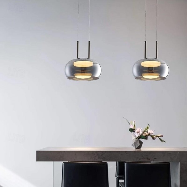 LED Pendant Light Glass Lampshade Modern 1-Light 23 cm Bedroom Dining Room 85-265V LED Pendant Light Glass Lampshade Modern 1-Light 23 cm Bedroom Dining Room 85-265V