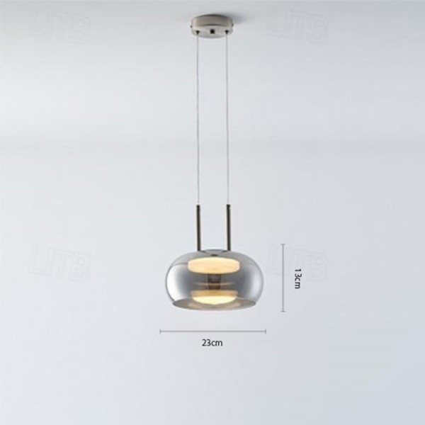 LED Pendant Light Glass Lampshade Modern 1-Light 23 cm Bedroom Dining Room 85-265V LED Pendant Light Glass Lampshade Modern 1-Light 23 cm Bedroom Dining Room 85-265V