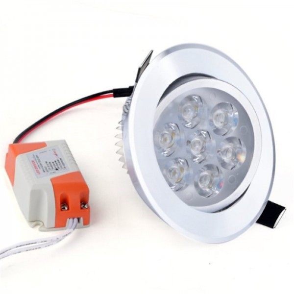5pcs 7 W LED Spotlight LED Ceilling Light Recessed Downlight 7 LED Beads High Power LED Decorative Warm White Cold White 85-265 V / RoHS / 90 5pcs 7 W LED Spotlight LED Ceilling Light Recessed Downlight 7 LED Beads High Power LED Decorative Warm White Cold White 85-265 V / RoHS / 90