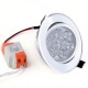 5pcs 7 W LED Spotlight LED Ceilling Light Recessed Downlight 7 LED Beads High Power LED Decorative Warm White Cold White 85-265 V / RoHS / 90 5pcs 7 W LED Spotlight LED Ceilling Light Recessed Downlight 7 LED Beads High Power LED Decorative Warm White Cold White 85-265 V / RoHS / 90