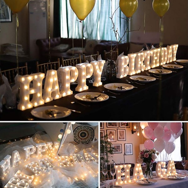 LED Letter Lights Sign 26 Letters Alphabet Light Up Letters Sign for Night Light Wedding Birthday Party Battery Powered Christmas Dorm Lamp Home Bar Decoration LED Letter Lights Sign 26 Letters Alphabet Light Up Letters Sign for Night Light Wedding Birthday Party Battery Powered Christmas Dorm Lamp Home Bar Decoration