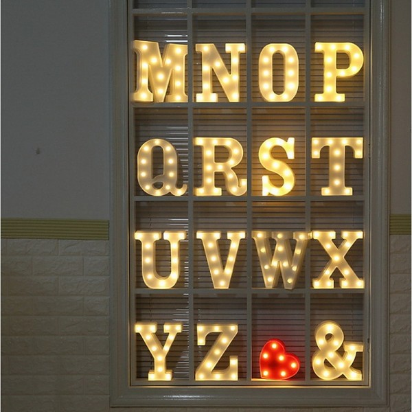 LED Letter Lights Sign 26 Letters Alphabet Light Up Letters Sign for Night Light Wedding Birthday Party Battery Powered Christmas Dorm Lamp Home Bar Decoration LED Letter Lights Sign 26 Letters Alphabet Light Up Letters Sign for Night Light Wedding Birthday Party Battery Powered Christmas Dorm Lamp Home Bar Decoration