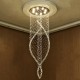 8-Light 60 cm Line Design Modern Pendant Light Crystal Bulb Included Designers Chandelier Metal Electroplated Chic Modern Living Room(Bulb not included ) 8-Light 60 cm Line Design Modern Pendant Light Crystal Bulb Included Designers Chandelier Metal Electroplated Chic Modern Living Room(Bulb not included )
