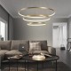 3-Light LED Pendant Light 80/60/40cm Circle Matte Brushed Design Gold Aluminum Painted Finishes Modern Dining Living Room Lights ONLY DIMMABLE WITH REMOTE CONTROL 3-Light LED Pendant Light 80/60/40cm Circle Matte Brushed Design Gold Aluminum Painted Finishes Modern Dining Living Room Lights ONLY DIMMABLE WITH REMOTE CONTROL