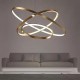 3-Light LED Pendant Light 80/60/40cm Circle Matte Brushed Design Gold Aluminum Painted Finishes Modern Dining Living Room Lights ONLY DIMMABLE WITH REMOTE CONTROL 3-Light LED Pendant Light 80/60/40cm Circle Matte Brushed Design Gold Aluminum Painted Finishes Modern Dining Living Room Lights ONLY DIMMABLE WITH REMOTE CONTROL