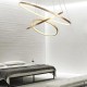 3-Light LED Pendant Light 80/60/40cm Circle Matte Brushed Design Gold Aluminum Painted Finishes Modern Dining Living Room Lights ONLY DIMMABLE WITH REMOTE CONTROL 3-Light LED Pendant Light 80/60/40cm Circle Matte Brushed Design Gold Aluminum Painted Finishes Modern Dining Living Room Lights ONLY DIMMABLE WITH REMOTE CONTROL