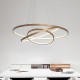 3-Light LED Pendant Light 80/60/40cm Circle Matte Brushed Design Gold Aluminum Painted Finishes Modern Dining Living Room Lights ONLY DIMMABLE WITH REMOTE CONTROL 3-Light LED Pendant Light 80/60/40cm Circle Matte Brushed Design Gold Aluminum Painted Finishes Modern Dining Living Room Lights ONLY DIMMABLE WITH REMOTE CONTROL