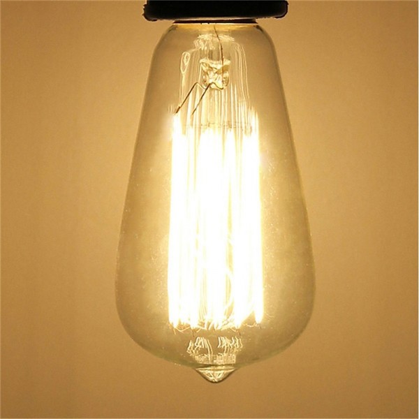 3pcs 40W Edison Vintage Incandescent Light Bulb Dimmable E26 E27 ST64 Candelabra Filament Amber Warm White for Lighting Fixture 220-240V 3pcs 40W Edison Vintage Incandescent Light Bulb Dimmable E26 E27 ST64 Candelabra Filament Amber Warm White for Lighting Fixture 220-240V