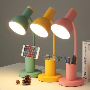 Desk Lamp Eye Protection / Adjustable / Dimmable LED power supply For Bedroom / Study Room / Office AC100-240V Yellow / Blue / Pink / CE Certified