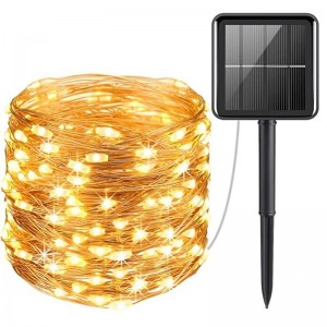 Outdoor Solar LED String Lights Wedding Decoration 10M 33ft 100 LED 8 Lighting Modes Waterproof Fairy Lights Garden Christmas Wedding Birthday Party Holiday Decoration