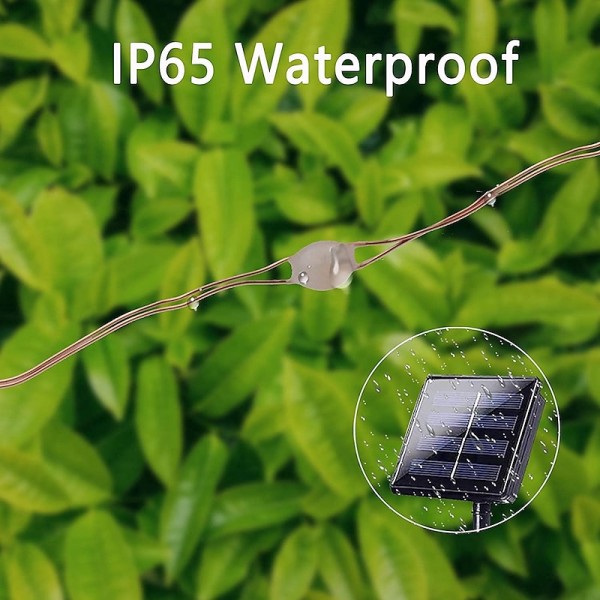 Outdoor Solar LED String Lights Wedding Decoration 10M 33ft 100 LED 8 Lighting Modes Waterproof Fairy Lights Garden Christmas Wedding Birthday Party Holiday Decoration Outdoor Solar LED String Lights Wedding Decoration 10M 33ft 100 LED 8 Lighting Modes Waterproof Fairy Lights Garden Christmas Wedding Birthday Party Holiday Decoration