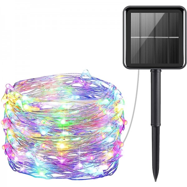 Outdoor Solar LED String Lights Wedding Decoration 10M 33ft 100 LED 8 Lighting Modes Waterproof Fairy Lights Garden Christmas Wedding Birthday Party Holiday Decoration Outdoor Solar LED String Lights Wedding Decoration 10M 33ft 100 LED 8 Lighting Modes Waterproof Fairy Lights Garden Christmas Wedding Birthday Party Holiday Decoration