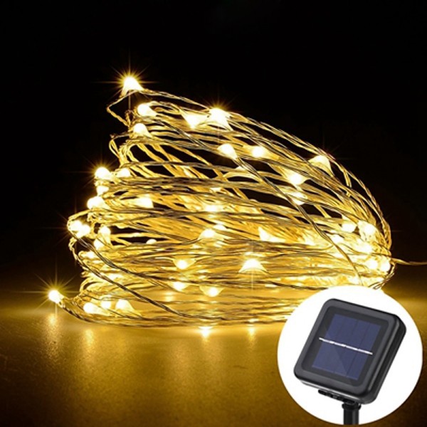 Outdoor Solar LED String Lights Wedding Decoration 10M 33ft 100 LED 8 Lighting Modes Waterproof Fairy Lights Garden Christmas Wedding Birthday Party Holiday Decoration Outdoor Solar LED String Lights Wedding Decoration 10M 33ft 100 LED 8 Lighting Modes Waterproof Fairy Lights Garden Christmas Wedding Birthday Party Holiday Decoration