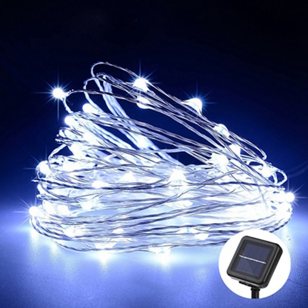 Outdoor Solar LED String Lights Wedding Decoration 10M 33ft 100 LED 8 Lighting Modes Waterproof Fairy Lights Garden Christmas Wedding Birthday Party Holiday Decoration Outdoor Solar LED String Lights Wedding Decoration 10M 33ft 100 LED 8 Lighting Modes Waterproof Fairy Lights Garden Christmas Wedding Birthday Party Holiday Decoration