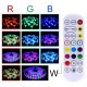 LED Smart Strip Lights 20m RGB Music Sync 12V Waterproof LED Strip 2835 SMD Color Changing LED Light with Bluetooth Controller Adapter for Bedroom Home TV Back Light DIY Decor