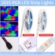 LED Smart Strip Lights 20m RGB Music Sync 12V Waterproof LED Strip 2835 SMD Color Changing LED Light with Bluetooth Controller Adapter for Bedroom Home TV Back Light DIY Decor