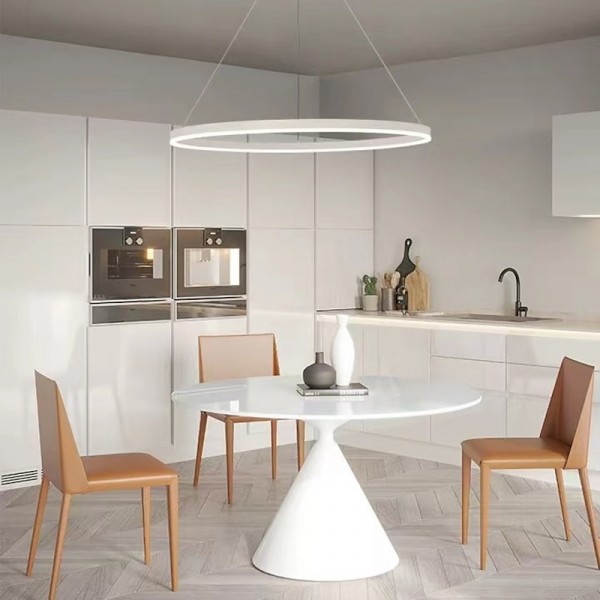 LED Pendant Light 40/60/80cm 1-Light Ring Circle Design Dimmable Aluminum Painted Finishes Luxurious Modern Style Dining Room Bedroom Pendant Lamps 110-240V ONLY DIMMABLE WITH REMOTE CONTROL LED Pendant Light 40/60/80cm 1-Light Ring Circle Design Dimmable Aluminum Painted Finishes Luxurious Modern Style Dining Room Bedroom Pendant Lamps 110-240V ONLY DIMMABLE WITH REMOTE CONTROL