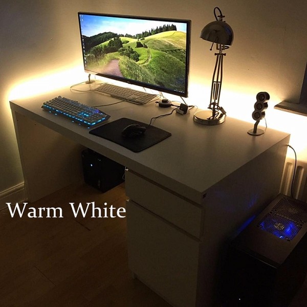 LED Light Strips USB Interface or AA Battery Box Power Supply Flexible 2835 SMD Per Meter 60 LEDs 8mm Warm White Cold White 5V LED Light Strip LED Light Strips USB Interface or AA Battery Box Power Supply Flexible 2835 SMD Per Meter 60 LEDs 8mm Warm White Cold White 5V LED Light Strip