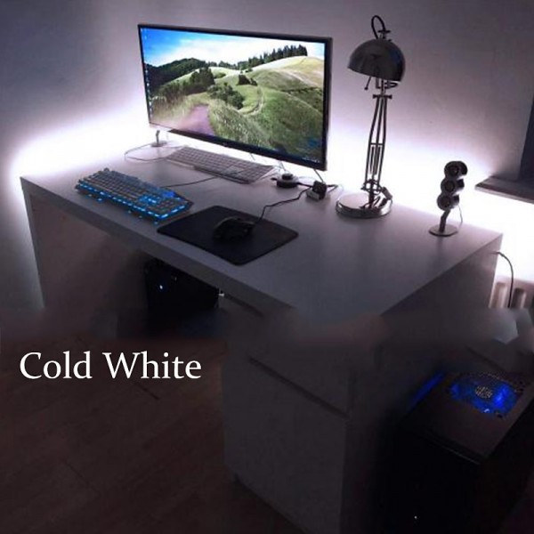 LED Light Strips USB Interface or AA Battery Box Power Supply Flexible 2835 SMD Per Meter 60 LEDs 8mm Warm White Cold White 5V LED Light Strip LED Light Strips USB Interface or AA Battery Box Power Supply Flexible 2835 SMD Per Meter 60 LEDs 8mm Warm White Cold White 5V LED Light Strip