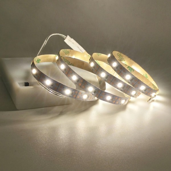 LED Light Strips USB Interface or AA Battery Box Power Supply Flexible 2835 SMD Per Meter 60 LEDs 8mm Warm White Cold White 5V LED Light Strip LED Light Strips USB Interface or AA Battery Box Power Supply Flexible 2835 SMD Per Meter 60 LEDs 8mm Warm White Cold White 5V LED Light Strip