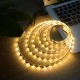 LED Light Strips USB Interface or AA Battery Box Power Supply Flexible 2835 SMD Per Meter 60 LEDs 8mm Warm White Cold White 5V LED Light Strip LED Light Strips USB Interface or AA Battery Box Power Supply Flexible 2835 SMD Per Meter 60 LEDs 8mm Warm White Cold White 5V LED Light Strip