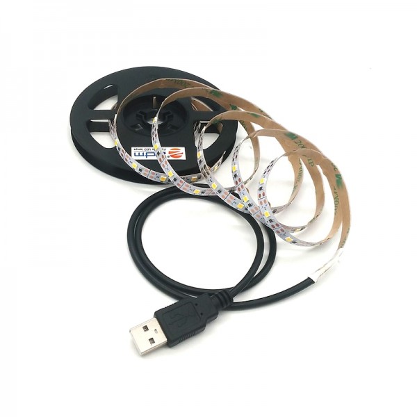 LED Light Strips USB Interface or AA Battery Box Power Supply Flexible 2835 SMD Per Meter 60 LEDs 8mm Warm White Cold White 5V LED Light Strip LED Light Strips USB Interface or AA Battery Box Power Supply Flexible 2835 SMD Per Meter 60 LEDs 8mm Warm White Cold White 5V LED Light Strip