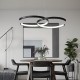 55cm LED Dimmable Pendant Light Nordic Black Gold Chandelier Aluminum Sputnik Painted Finishes LED Nordic Style 220-240V 55cm LED Dimmable Pendant Light Nordic Black Gold Chandelier Aluminum Sputnik Painted Finishes LED Nordic Style 220-240V