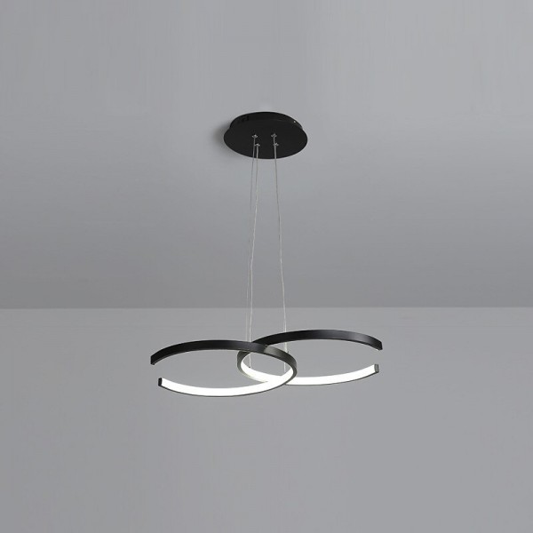 55cm LED Dimmable Pendant Light Nordic Black Gold Chandelier Aluminum Sputnik Painted Finishes LED Nordic Style 220-240V 55cm LED Dimmable Pendant Light Nordic Black Gold Chandelier Aluminum Sputnik Painted Finishes LED Nordic Style 220-240V