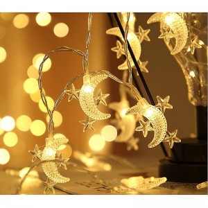 Ramadan Eid Lights Ramadan LED Star Moon Fairy Garland String Lights for Eid al-Fitr Wedding Home Indoor Decoration Light 1.5m 3m 6m 10m Ramadan Eid Lights Ramadan LED Star Moon Fairy Garland String Lights for Eid al-Fitr Wedding Home Indoor Decoration Light 1.5m 3m 6m 10m