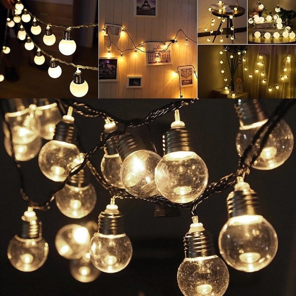 G50 Retro Bulb LED String Lights 3M 1.5M LED Bulb Light Battery or USB Operated Fairy String Light Christmas Wedding Family Party Holiday Home Decoration Lamp G50 Retro Bulb LED String Lights 3M 1.5M LED Bulb Light Battery or USB Operated Fairy String Light Christmas Wedding Family Party Holiday Home Decoration Lamp