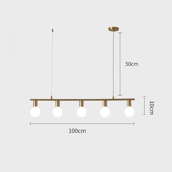 LED Pendant Light Island Light Modern Gold For Dining Room 70/100cm Copper Dining Room Decoration Light 3/5 Lamps Holder E27 Adjustable LED Pendant Light Island Light Modern Gold For Dining Room 70/100cm Copper Dining Room Decoration Light 3/5 Lamps Holder E27 Adjustable