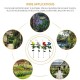 Outdoor Solar Lights Outdoor Light Solar LED Lawn Lamp Rose Shape Waterproof Lawn Lights Wedding Garden Patio Decoration Trail LED Landscape Lamp LED Solar Garden Light