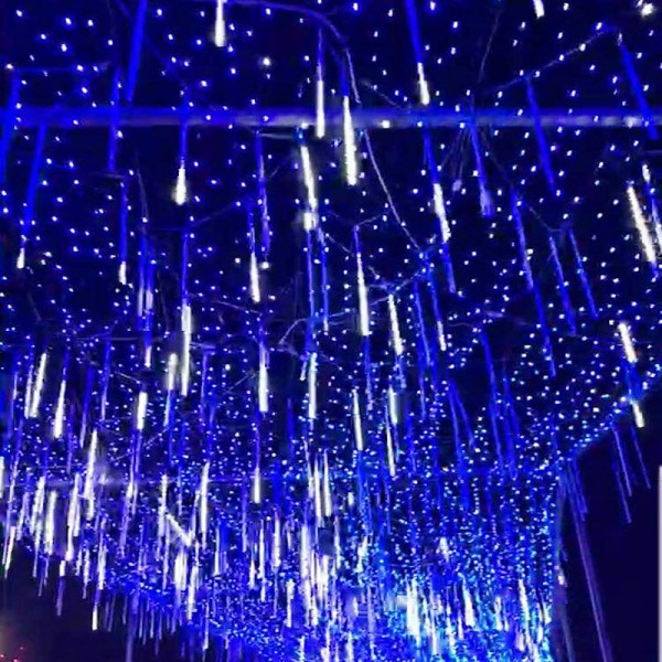 Outdoor Solar LED Meteor Shower Rain Lights Holiday String Lights Waterproof Garden Light 8 Tubes 144 Leds For Garden Tree Colorful  Decoration Landscape Lighting Outdoor Solar LED Meteor Shower Rain Lights Holiday String Lights Waterproof Garden Light 8 Tubes 144 Leds For Garden Tree Colorful  Decoration Landscape Lighting