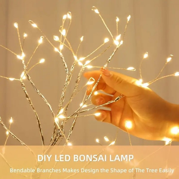 LED Night Light Tabletop Bonsai Tree Light with 108 LED Copper Wire String Lights Touch Switch DIY Artificial Tree Lamp USB or Battery Powered for Bedroom Desktop Christmas Party Indoor Decoration Lights LED Night Light Tabletop Bonsai Tree Light with 108 LED Copper Wire String Lights Touch Switch DIY Artificial Tree Lamp USB or Battery Powered for Bedroom Desktop Christmas Party Indoor Decoration Lights