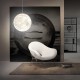 3D Printing Moon Chandelier Modern Simple Nordic Creative Moon Lamp Restaurant Living Room Bedroom Moon Chandelier 3D Printing Moon Chandelier Modern Simple Nordic Creative Moon Lamp Restaurant Living Room Bedroom Moon Chandelier