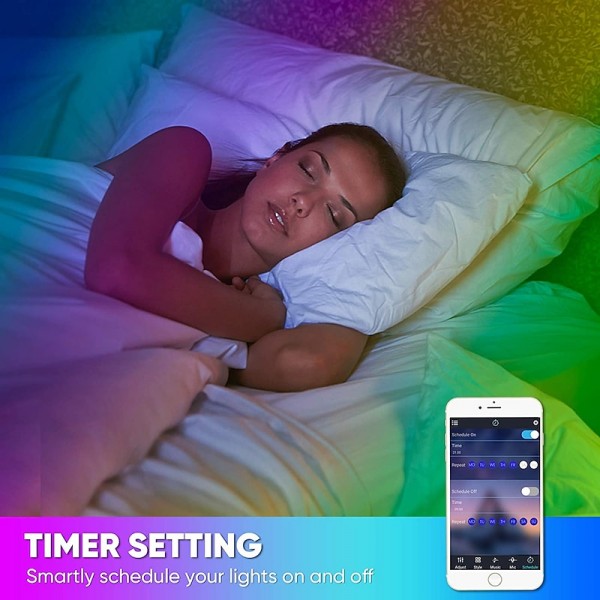 Neon Rope Smart RGB LED Light Strip Kit Work with Alexa Google 3M 12V RGB WIFI 5M 2*5M WiFi Phone App Control Including Adapter Kit Suitable for DIY Installation Neon Rope Smart RGB LED Light Strip Kit Work with Alexa Google 3M 12V RGB WIFI 5M 2*5M WiFi Phone App Control Including Adapter Kit Suitable for DIY Installation